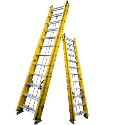 Escalera telescópica fibra de vidrio 28 pasos